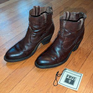 Frye Leslie Artisan Short Booties 9.5